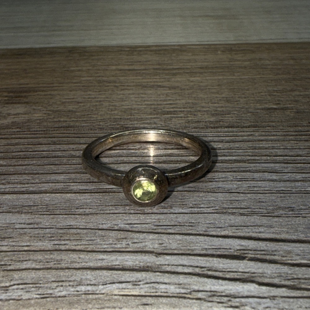 James Avery Sterling Silver Remembrance Birthstone Ring, Peridot,  Size 7